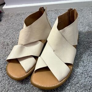 Women's Cream handmade leather Sandals